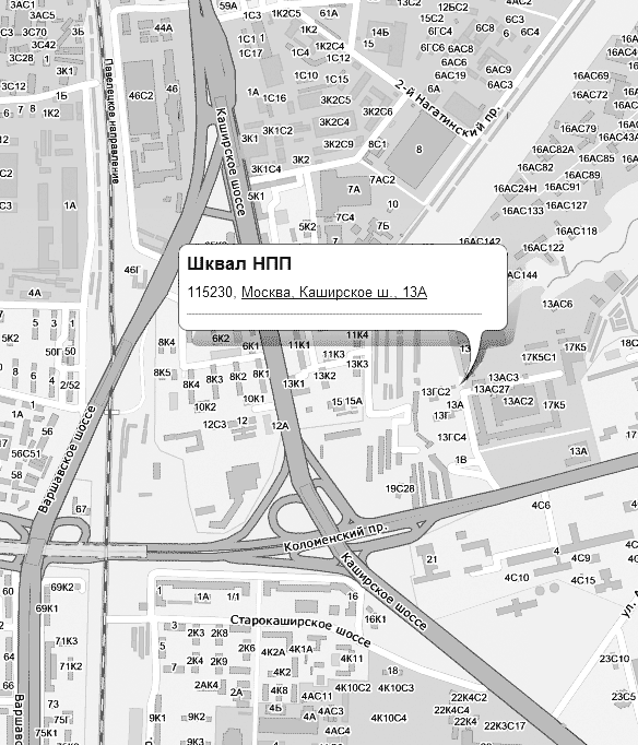 место расположения